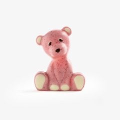 Teddy Raspberry White 