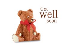 Grusskarte "Get well soon"