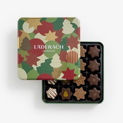 Pralinés Sterne assortiert 16er Dose Pattern