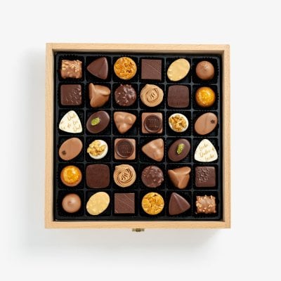 Praline Selection boîte en bois à 36 pcs