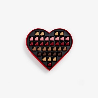 Pralines Valentine's 36 pc Heart box Red Velvet