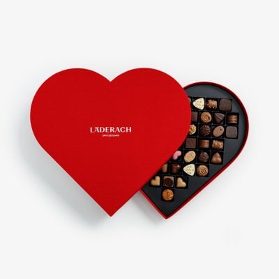 Pralines Selection 54 pc Heart box Red Velvet