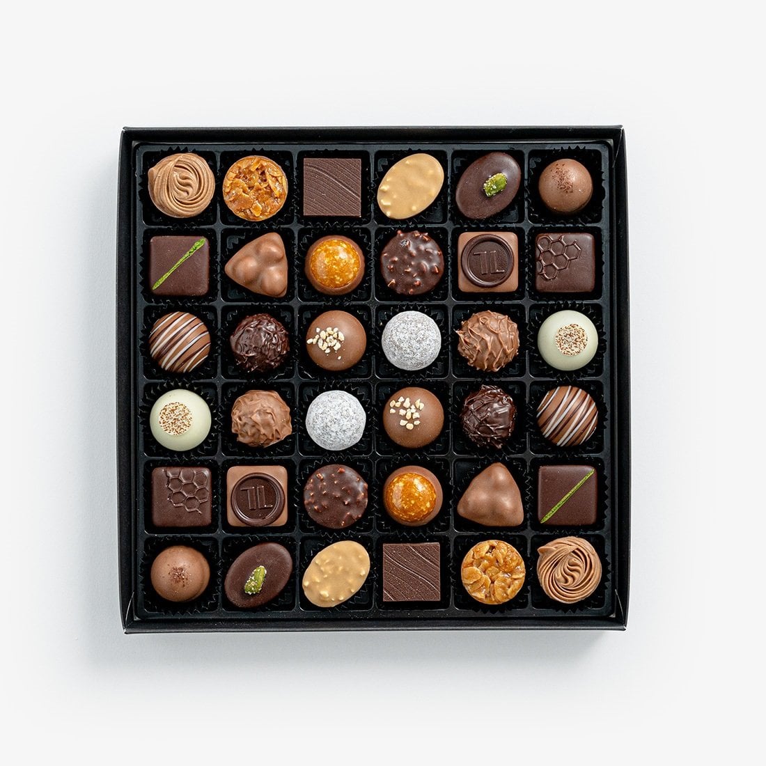 Praline and Truffle Selection with Alcohol - 36 Exquisite