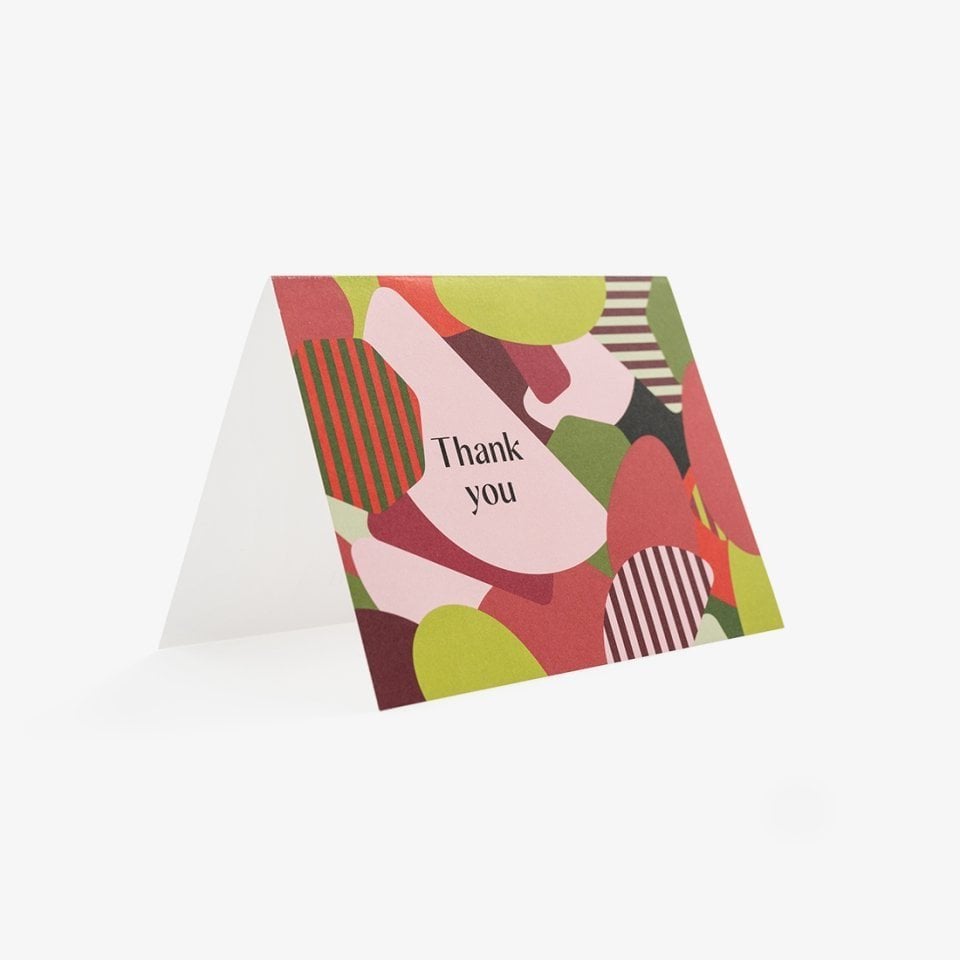 Greeting Card Thank You - 90% Freude