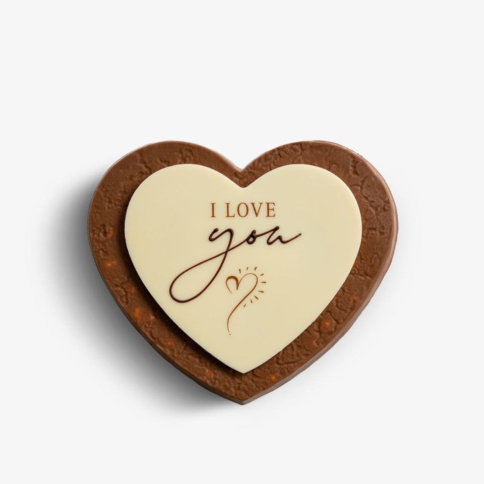 FrischSchoggi Greeting Heart I love you by Läderach