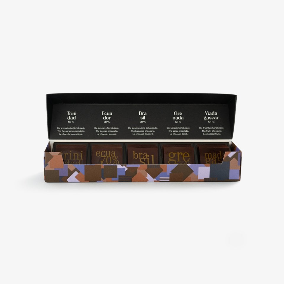 Carrés Single Origin 5x6 pcs per box