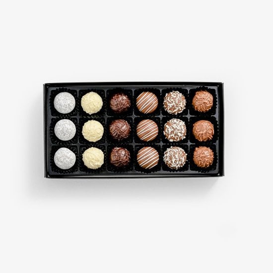 Truffle Selection with alcohol boîte à 18 pcs