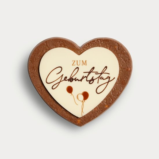 FrischSchoggi Coeur avec message Zum Geburtstag