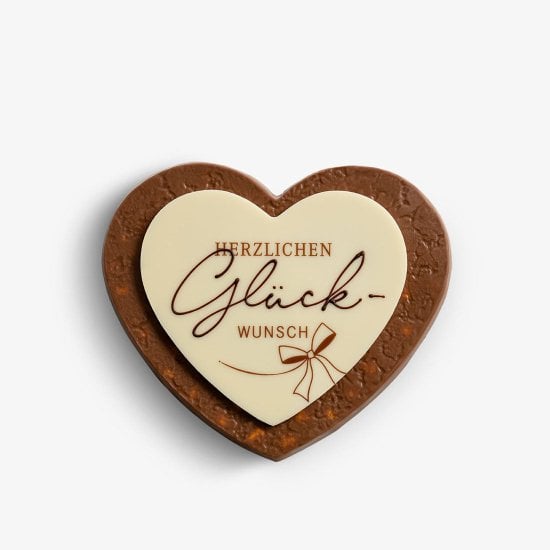 FrischSchoggi Coeur avec message Herzlichen Glückwunsch