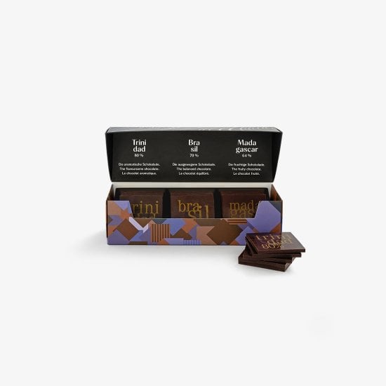 Carrés Single Origin boîte à 3x6 pcs