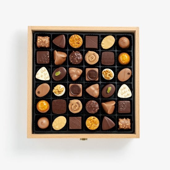 Praline Selection 36er Holzbox