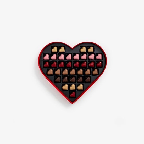 Pralines Valentine's 36 pc Heart box Red Velvet